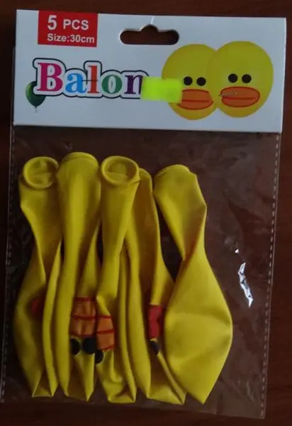 Photo de l’avis officiel: Balon Ballons — risque: Risque chimique