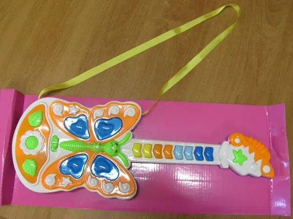 Photo from the official notice: Nafeng Guitar Butterfly Music toy guitar — strangulation risk
