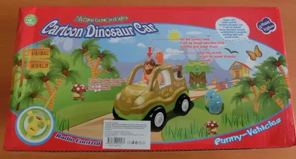 Photo de l’avis officiel: JakMean JIAMING TOYS Cartoon Dinosaur Car Voiture télécommandée — risque: Environnement