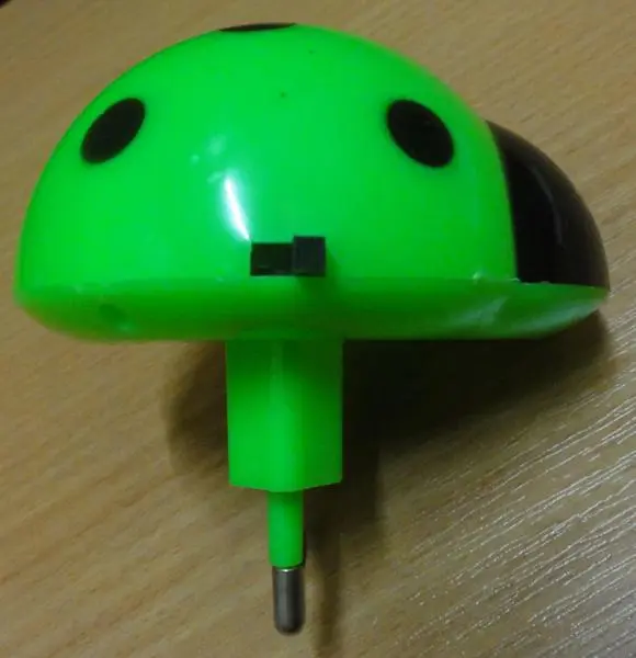 Photo from the official notice: Domolandia LED dim swiatla - biedronka nightlight — electric shock risk