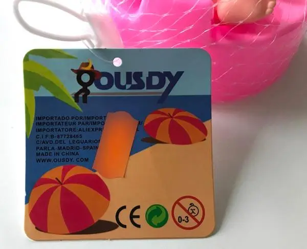 Photo de l’avis officiel: Ousdy Poupée en plastique — risque: Risque chimique