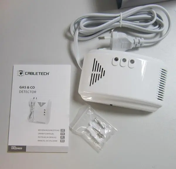 Foto uit de officiële melding: Cabletech Gas &amp; CO detector Koolmonoxide- en gasdetector — risico: Verstikking (A12/0679/19)