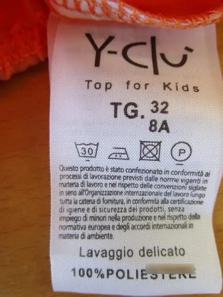 Foto uit de officiële melding: Y-Clu Kinderbroeken — risico: Verwonding