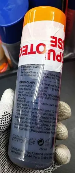 Photo de l’avis officiel: RAPID' CLAIR Purifying and skin tone lotion Produit d’éclaircissement de la peau — risque: Risque chimique