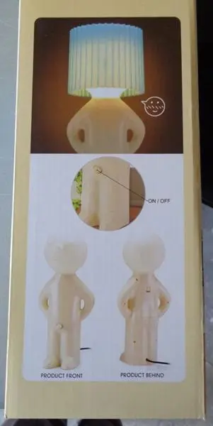 Photo from the official notice: Art &amp; lamp Boy naughty table lamp — electric shock risk
