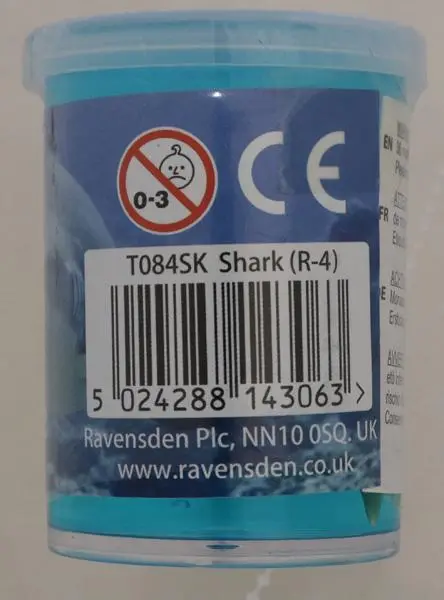 Photo de l’avis officiel: Ravensden 1) Shark slime  2) Spider slime Jouet slime — risque: Risque chimique