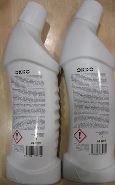 Foto dell’avviso ufficiale: OKKO Toilet cleaning gel Prodotti per la pulizia — rischio: Rischio chimico