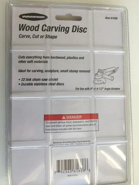 Foto do aviso oficial: Warrior Wood Carving Disc Lâmina de serra circular — risco: Cortes