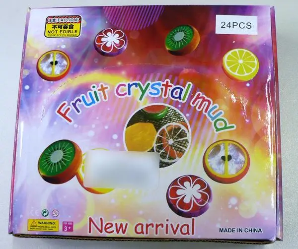 Photo de l’avis officiel: New arrival Fruit crystal mud Jouet slime — risque: Risque chimique