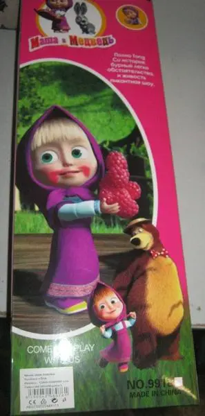 Photo de l’avis officiel: Маша и Медведь (Masha and the Bear) Poupée en plastique — risque: Risque chimique & Étouffement