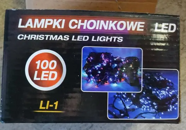 Photo de l’avis officiel: Christmas LED lights Chaîne d’éclairage LED — risque: Choc électrique