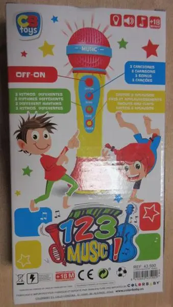 Photo from the official notice: CB Toys 123 Music! battery-operated musical toy — choking risk