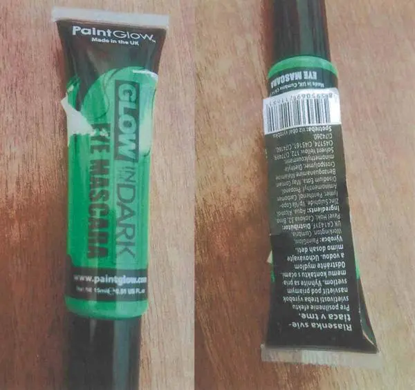 Photo from the official notice: Paintglow Neon – coloured cosmetic products — health risk