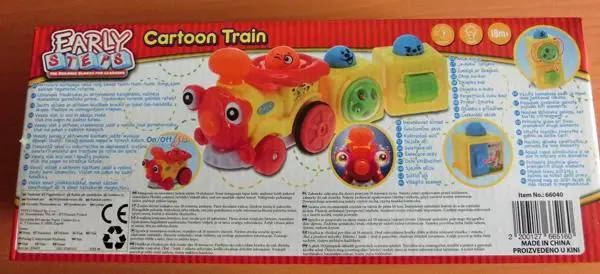 Photo from the official notice: Early Steps Cartoon Train plastic train — environment risk