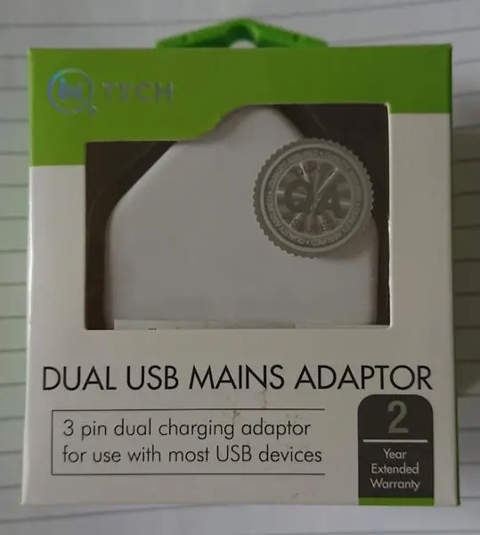 Foto do aviso oficial: iN Tech Dual USB Mains Adaptor Adaptador de rede USB — risco: Choque elétrico