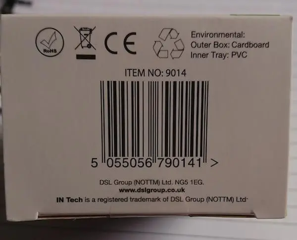 Foto do aviso oficial: iN Tech Dual USB Mains Adaptor Adaptador de rede USB — risco: Choque elétrico