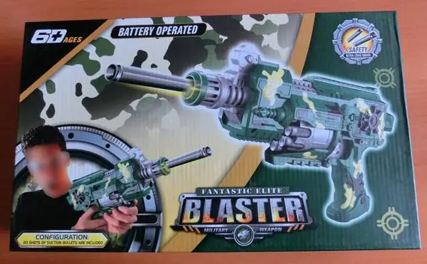 Foto uit de officiële melding: Fantastic Elite Blaster Plastic pistool — risico: Milieu