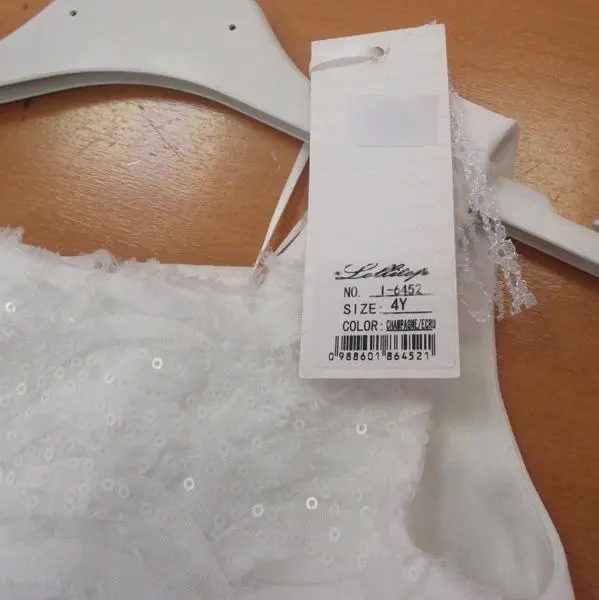 Photo de l’avis officiel: Lollitop Robe de fille — risque: Blessures
