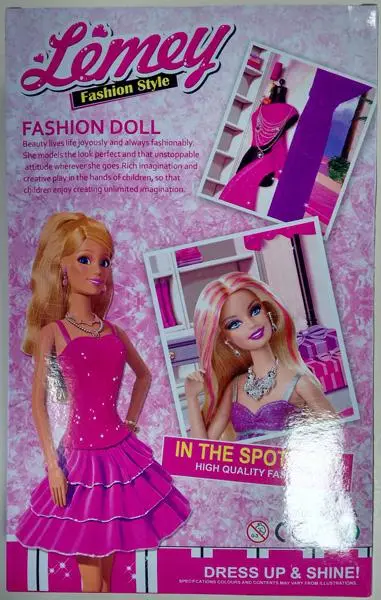 Foto do aviso oficial: Lemey Fashion Style Fashion Doll Boneca de plástico com acessórios — risco: Químico