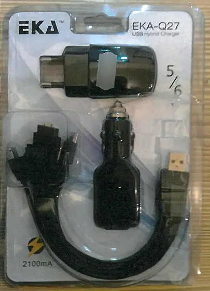 Photo de l’avis officiel: EKA EKA-Q27 USB Hybrid Charger Chargeur USB — risque: Choc électrique