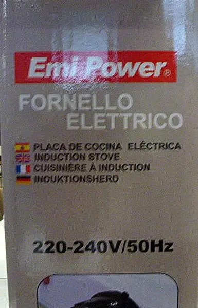 Foto do aviso oficial: EMY POWER Placa quente — risco: Queimaduras & Choque elétrico