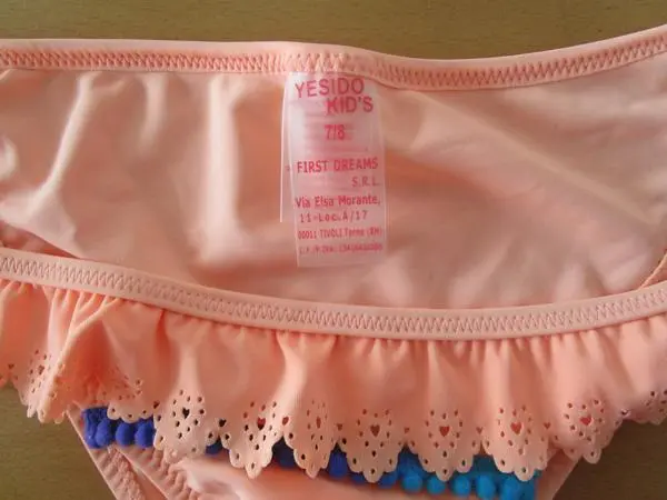 Photo de l’avis officiel: Yes! Do Kids Bikini des filles — risque: Blessures