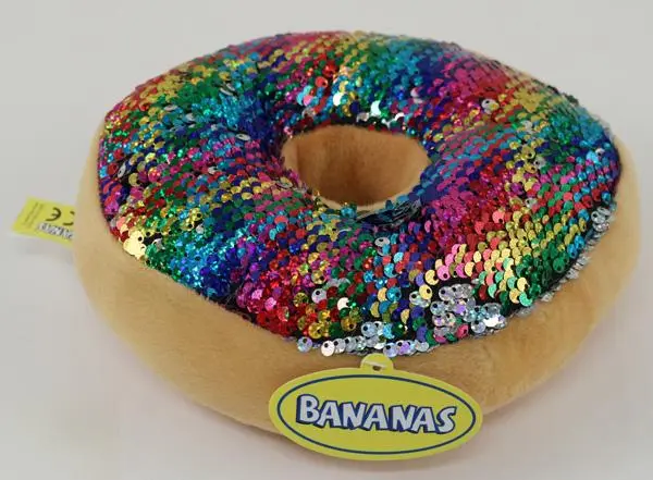 Photo from the official notice: 2) Bananas Sequin Collection soft-filled toy with sequins — choking risk