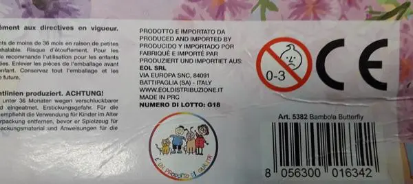 Photo de l’avis officiel: La Mia Boutique ‘E’ Mio’ Ensemble de poupées en plastique — risque: Risque chimique