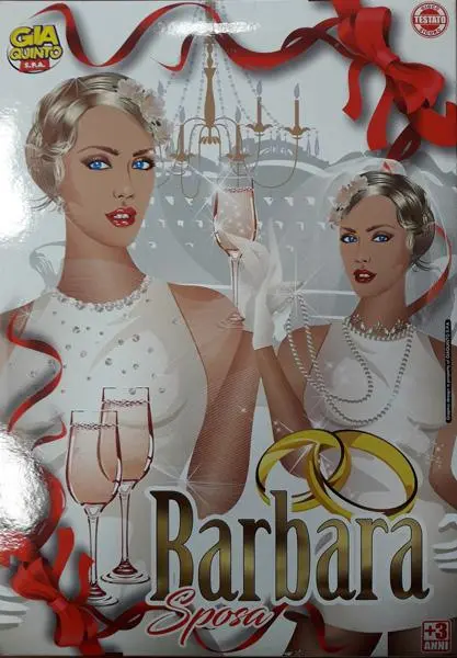 Foto uit de officiële melding: Barbara Sposa Plastic pop — risico: Chemische risico's