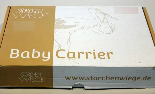 Photo from the official notice: Storchenwiege Baby Carrier — strangulation & suffocation risk