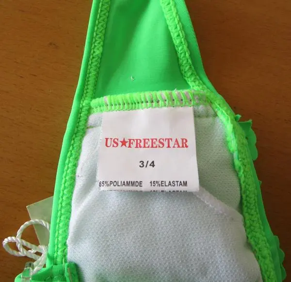 Foto uit de officiële melding: US FREE STAR Badpak voor meisjes — risico: Verwonding