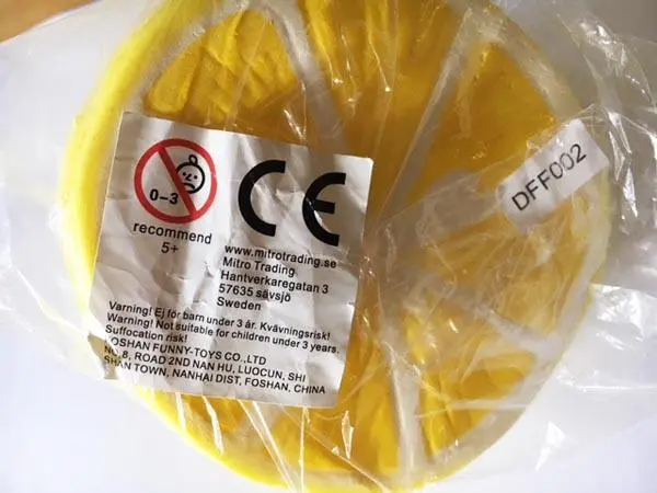 Photo de l’avis officiel: Squishy slow rising lemon Jouet pressable — risque: Risque chimique