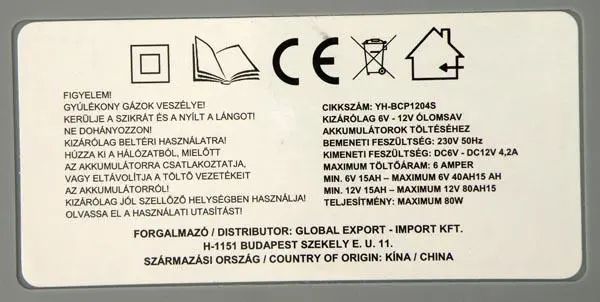 Foto dell’avviso ufficiale: Global HENRY Caricabatterie per auto — rischio: Incendio