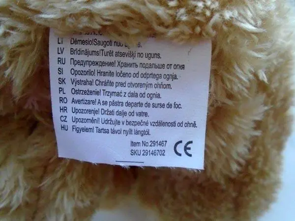 Foto aus der offiziellen Meldung: Pepco Toys HUG me HONEY Plüschspielzeug — Risiko: Ersticken