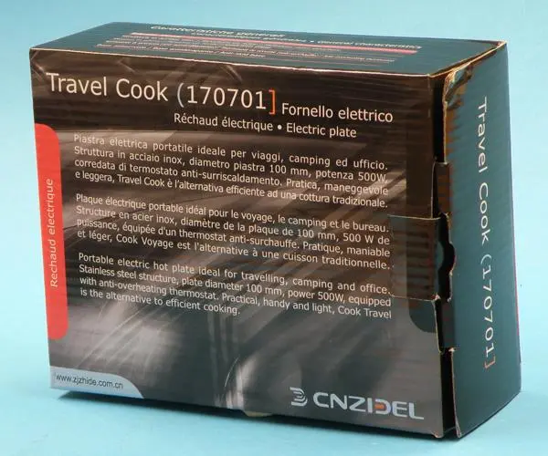 Foto dell’avviso ufficiale: CNZIDEL HOT PLATE Travel Cook Piastra calda di viaggio — rischio: Scossa elettrica