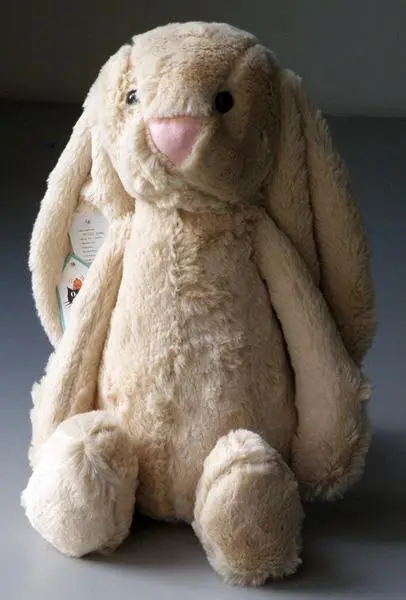 Foto do aviso oficial: Jellycat (counterfeit) Plüss játék Brinquedo macio — risco: Engasgamento