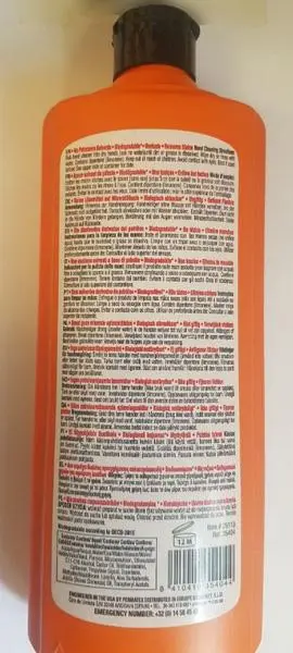 Foto dell’avviso ufficiale: Permatex Fast Orange Hand Cleaner Pulitore per le mani — rischio: Rischio chimico