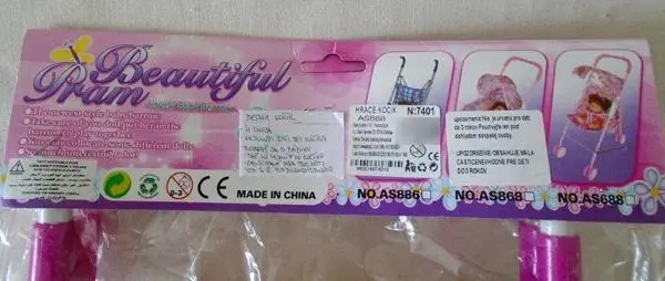 Foto do aviso oficial: Beautiful Pram – Lovely Baby Barrow Carrinho de brinquedo com boneca — risco: Químico