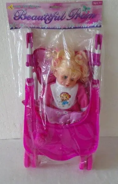 Foto do aviso oficial: Beautiful Pram – Lovely Baby Barrow Carrinho de brinquedo com boneca — risco: Químico