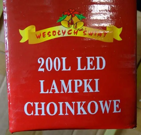 Photo de l’avis officiel: 200-LED lampki choinkowe Chaîne d’éclairage LED — risque: Choc électrique