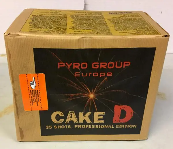 Photo de l’avis officiel: PYRO GROUP Europe CAKE D Feux d’artifice — risque: Brûlures