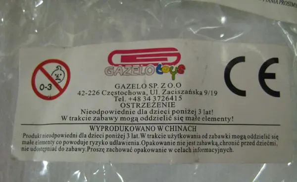 Foto dell’avviso ufficiale: Pistolet Pistola giocattolo — rischio: Ambiente