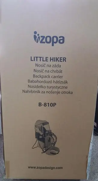 Photo de l’avis officiel: ZOPA Little Hiker Support arrière encadré — risque: Étouffement & Blessures