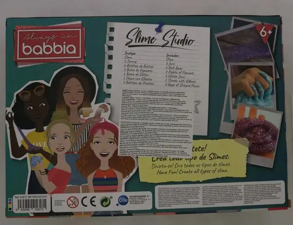 Photo de l’avis officiel: Cife, Always in babbia Slime Studio Set de slime — risque: Risque chimique
