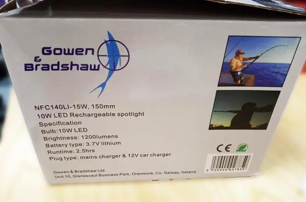 Photo de l’avis officiel: Gowen and Bradshaw Rechargeable 150mm Luminator Lamp Projecteur rechargeable LED — risque: Choc électrique