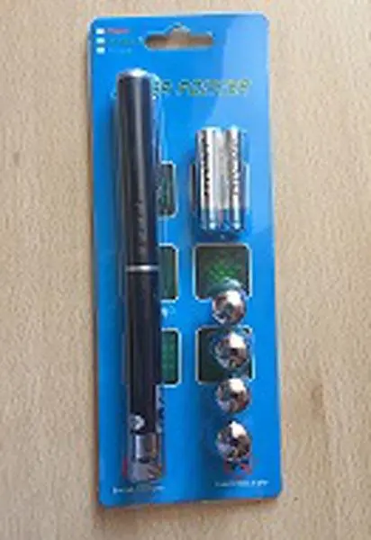 Foto aus der offiziellen Meldung: Laserpointer — Risiko: Sehschaden (INFO/0102/19)