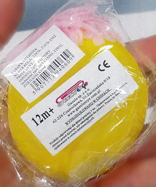 Photo de l’avis officiel: Gazelo Toys Zabawka gniotek Jouet pressable — risque: Étouffement