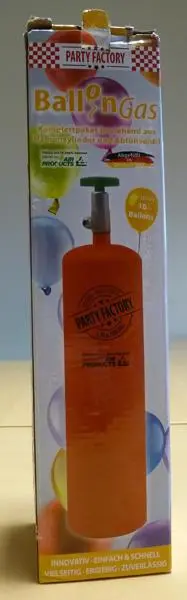 Foto do aviso oficial: Party Factory Ballon Gas Tanque de hélio — risco: Ferimentos