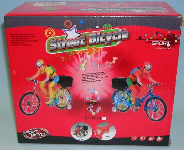 Photo from the official notice: Street Bicycle SPORT POWER BICYCLE plastic doll on a bicycle — chemical risk