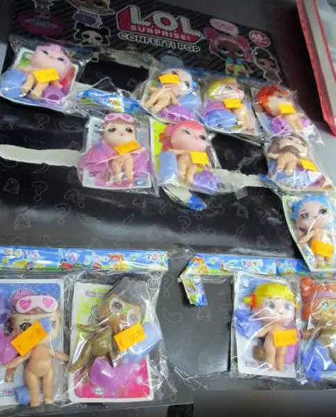 Foto uit de officiële melding: Toys L.O.L. SUPRISE! CONFETTI POP Plastic pop met accessoires — risico: Chemische risico's